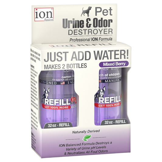Refill Pack - ION Pet 32 Oz Urine and Odor Destroyer - Mixed Berry