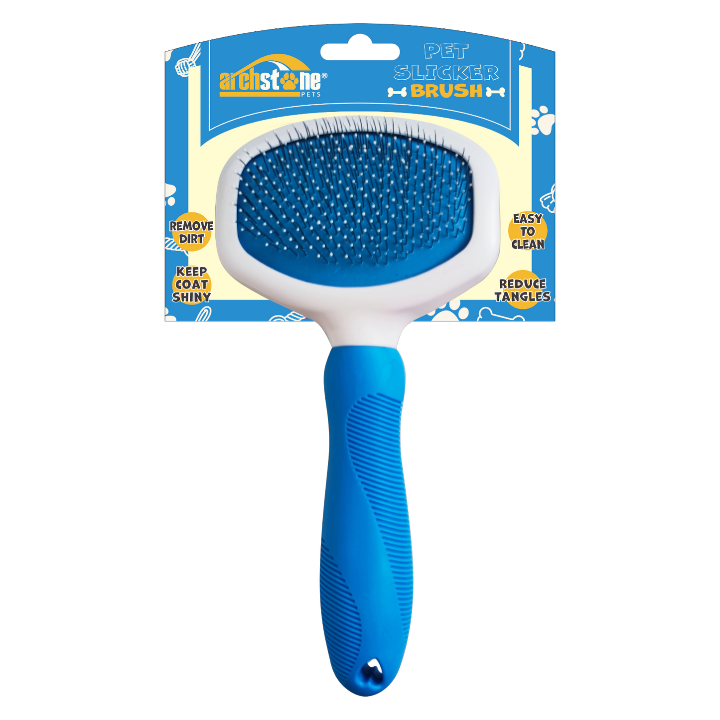 Archstone Pets Slicker Brush - Blue