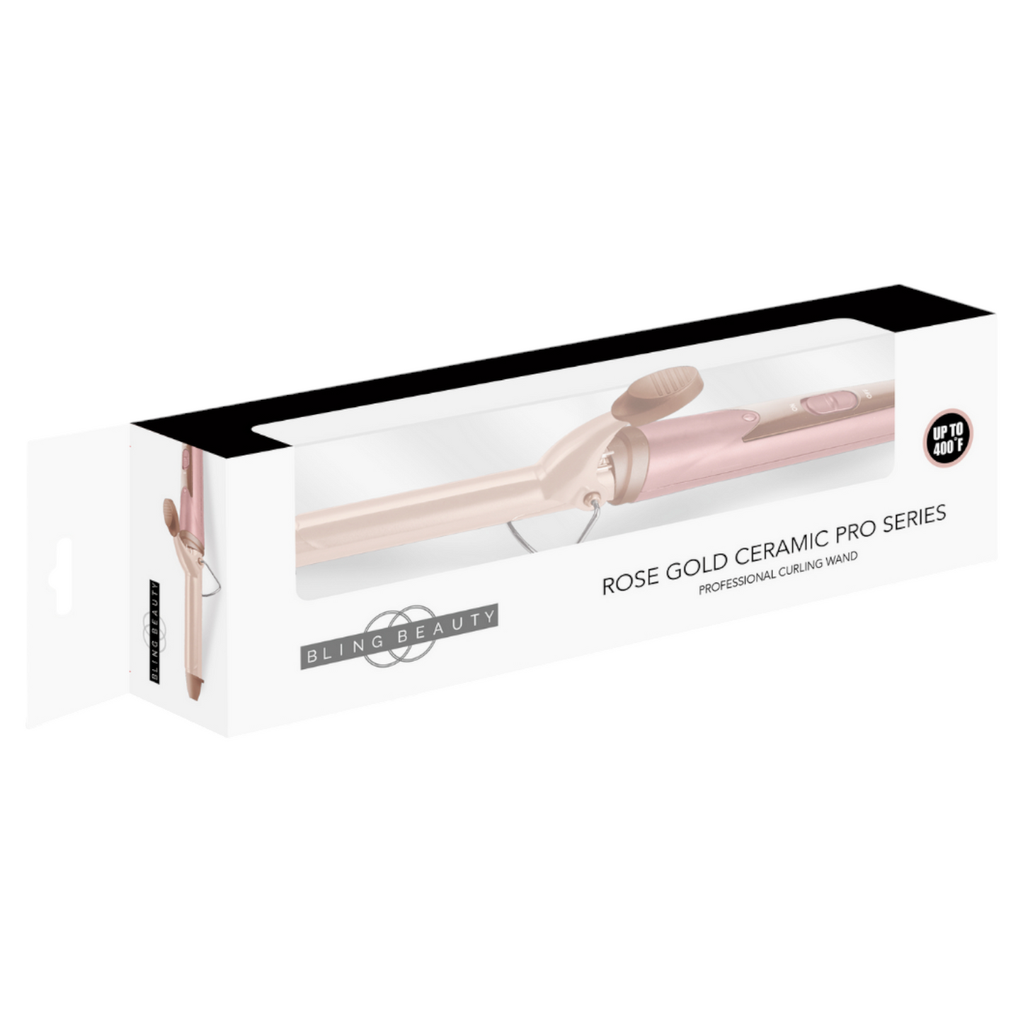 Bling Beauty Curling Wand - Rose Gold, Pro Series