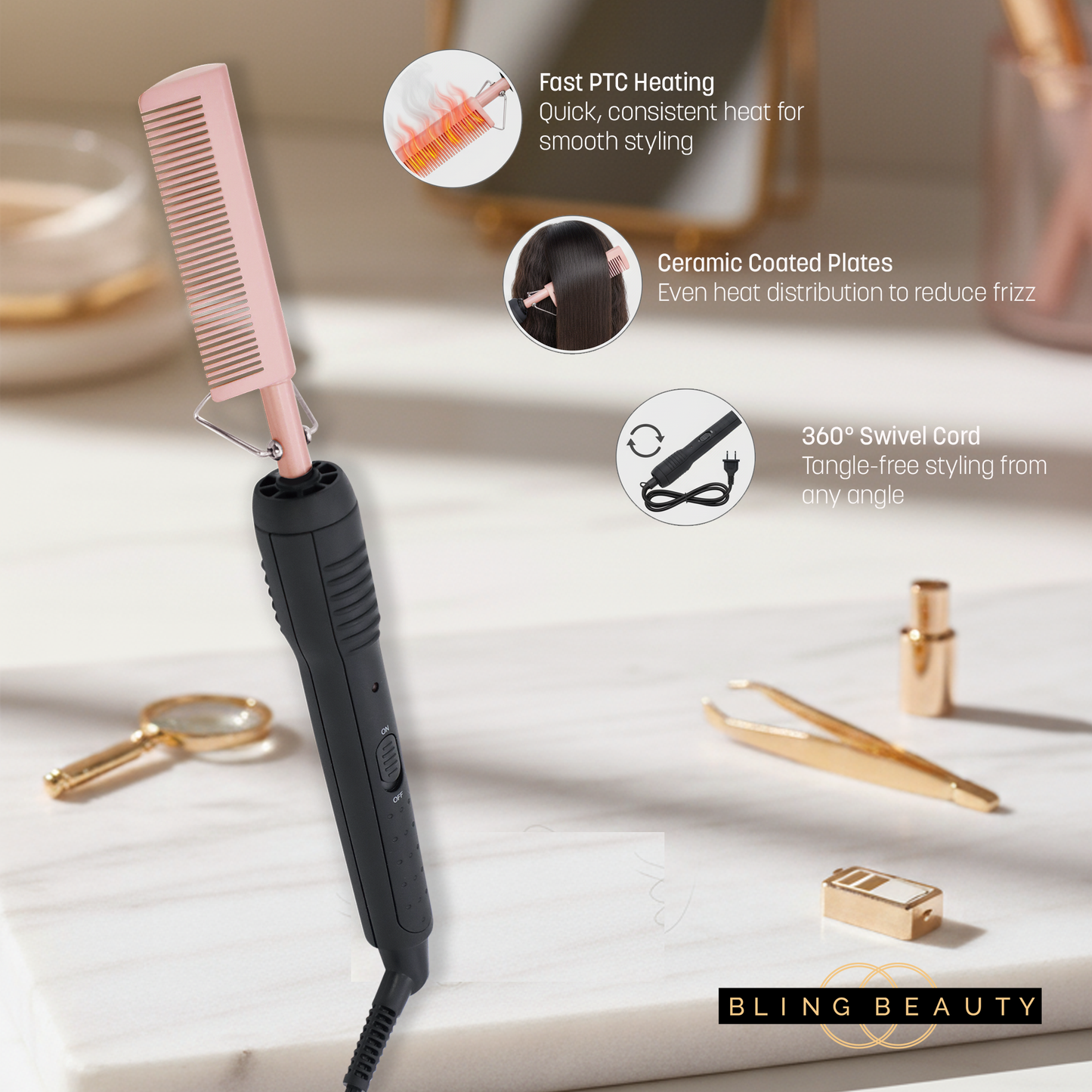 Bling Beauty Professional Detailed Heating Comb