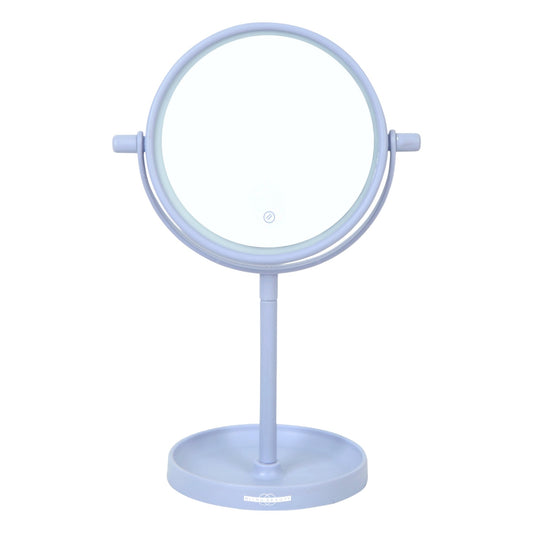 Bling Beauty 6-Inch LED Light Vanity Mirror with Tray Base