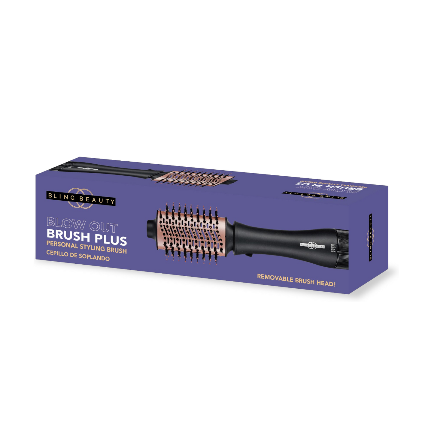 Bling Beauty Blow Out Brush Plus - Black, Hair Styling Tool