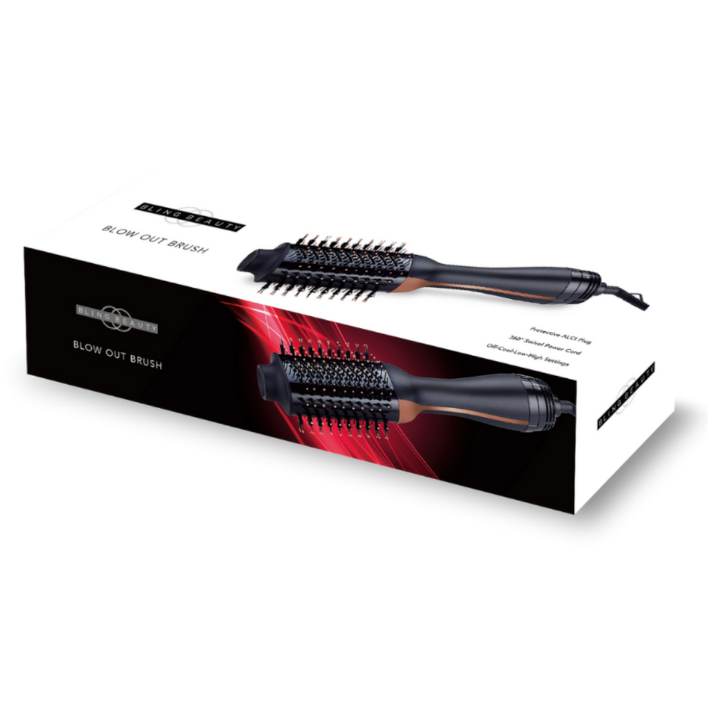 Bling Beauty Blow Out Brush - Hair Dryer Brush Combo