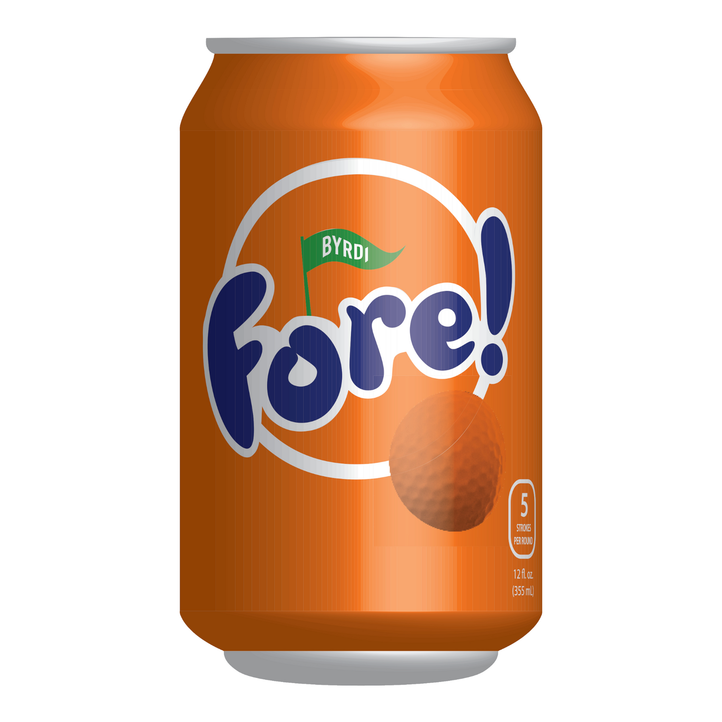 Byrdi 4-Piece Fore! Skins - Beverage Can Covers, Silicone Sleeves