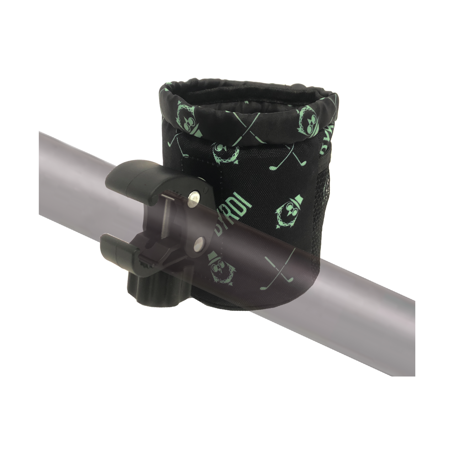Byrdi Buddy Gold Cart Mount with 360° Rotating Clip
