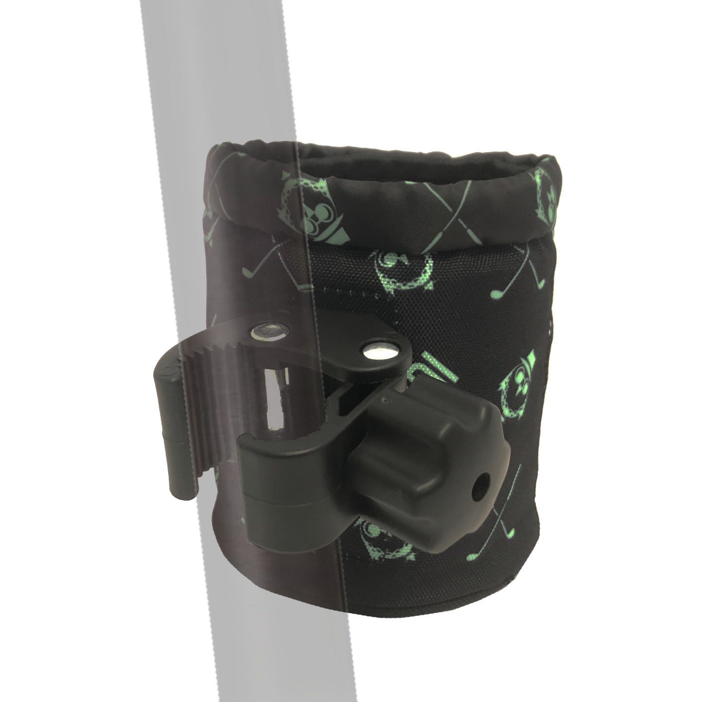 Byrdi Buddy Gold Cart Mount with 360° Rotating Clip