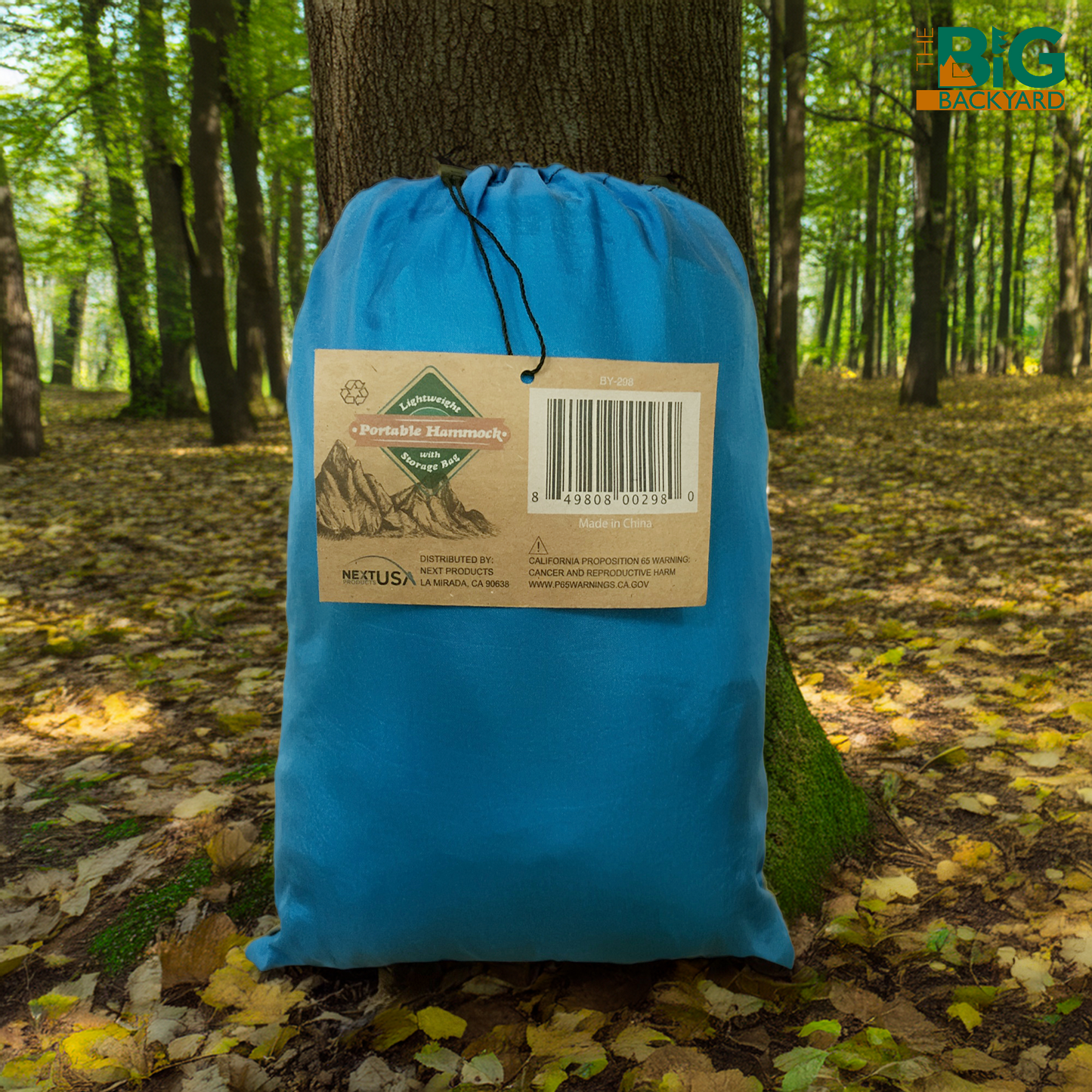 Big Backyard Portable Camping Hammock with Storage Bag - Blue Gray