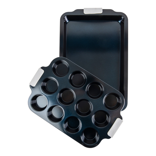 ChefVentions Cookie Sheet and Muffin Pan Set - Sapphire Collection