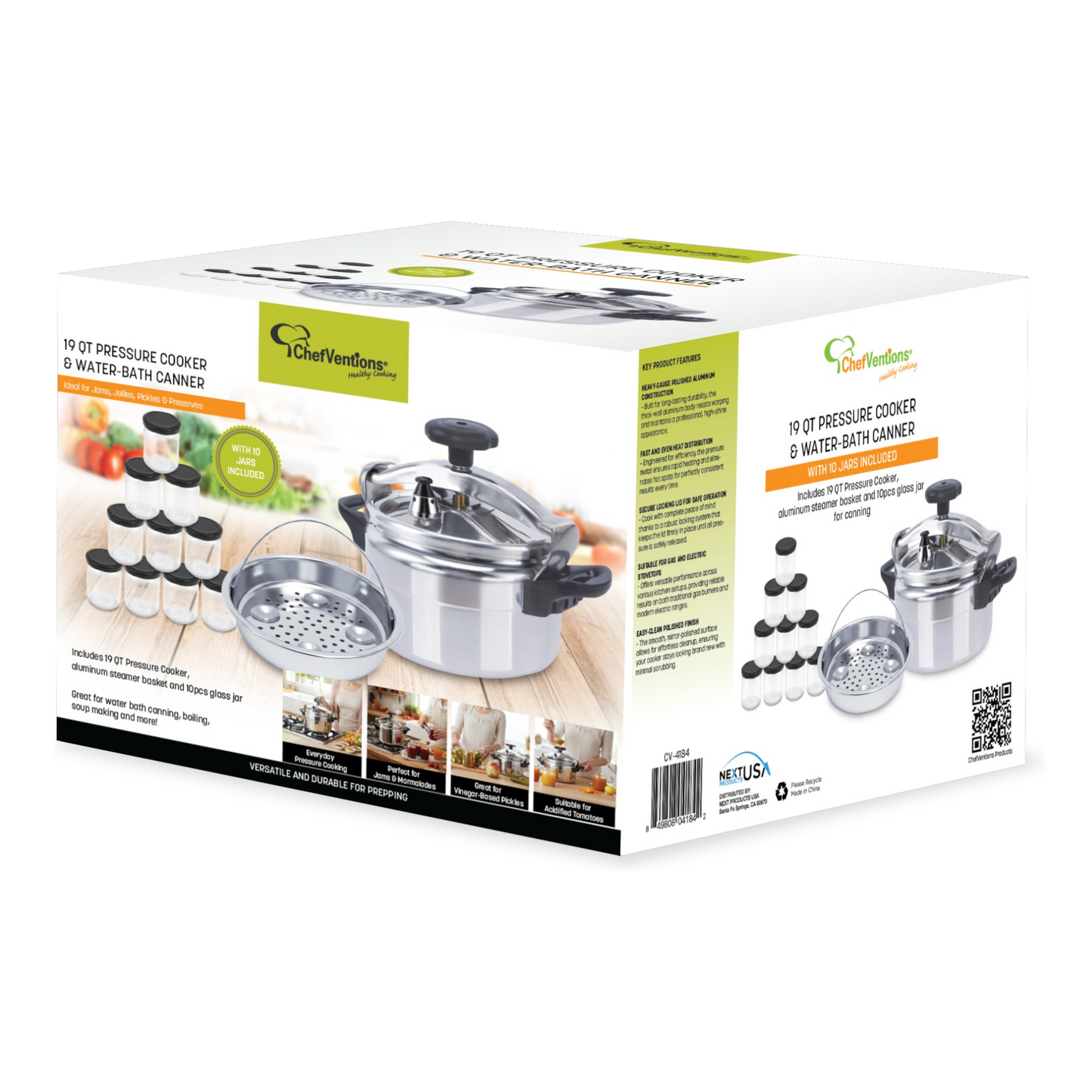 ChefVentions 19-Quart Pressure Cooker & Water Bath Canner