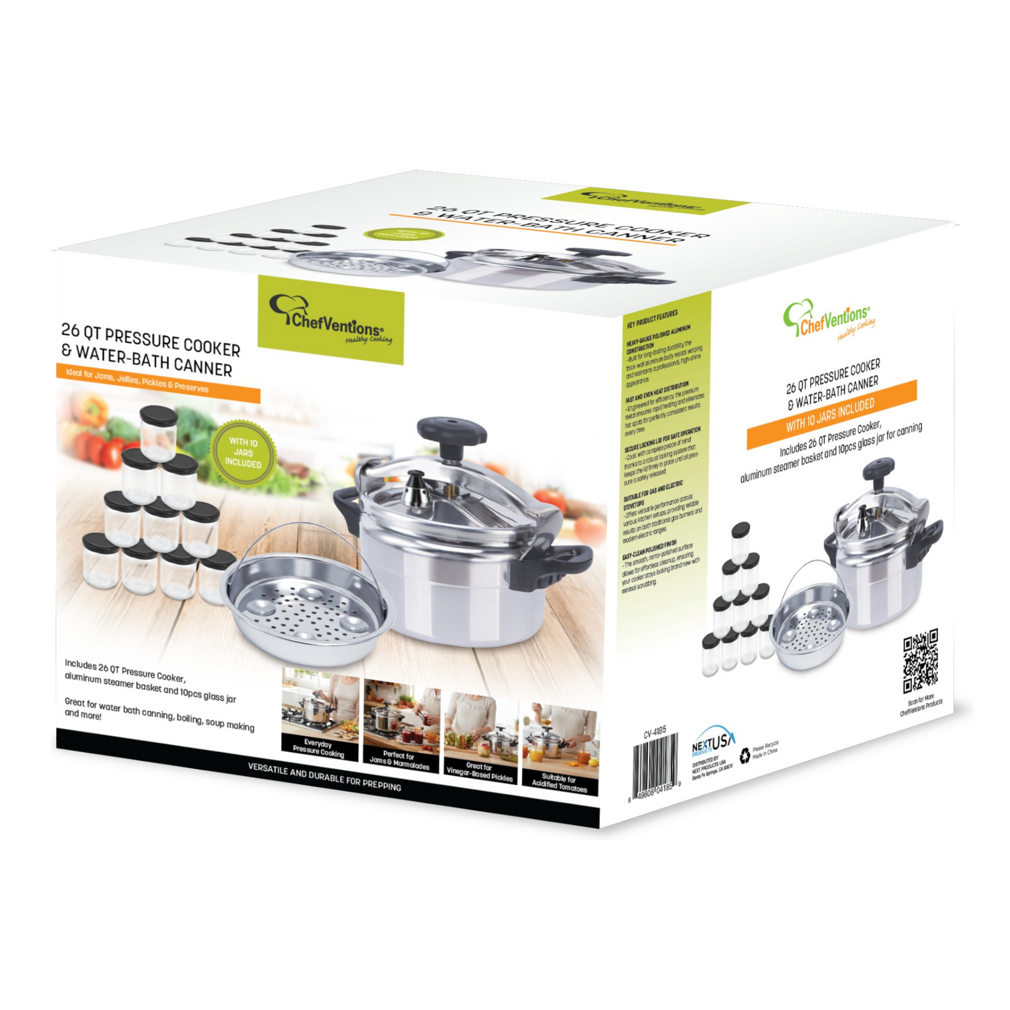 Chefventions 26-Quart Pressure Cooker & Water Bath Canner