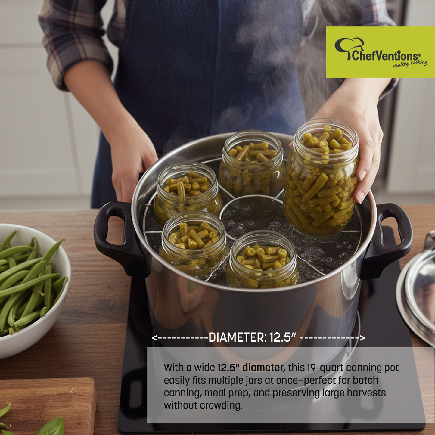 ChefVentions 19-Quart Pressure Cooker & Water Bath Canner