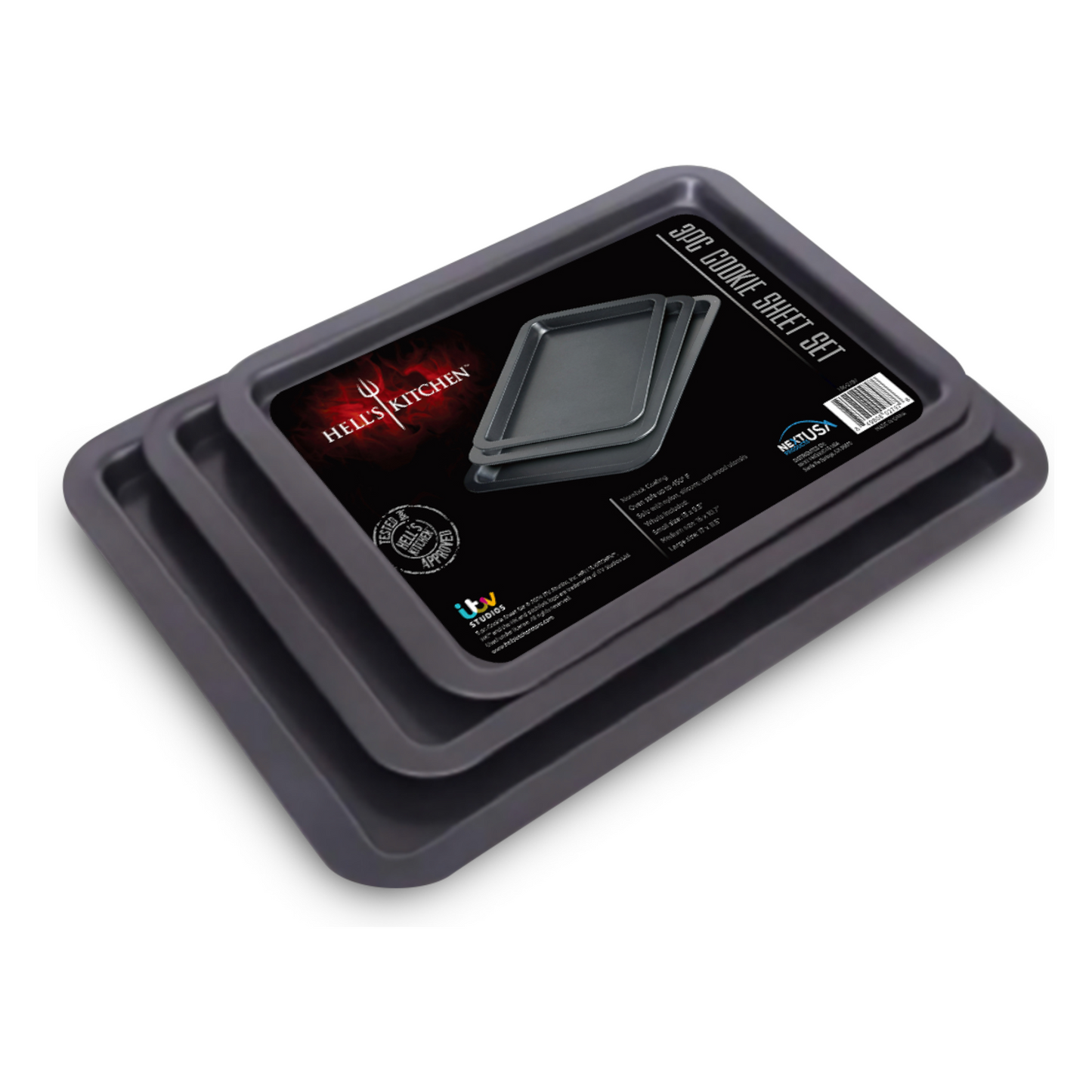 Hell's Kitchen 3-Piece Cookie Sheet Set