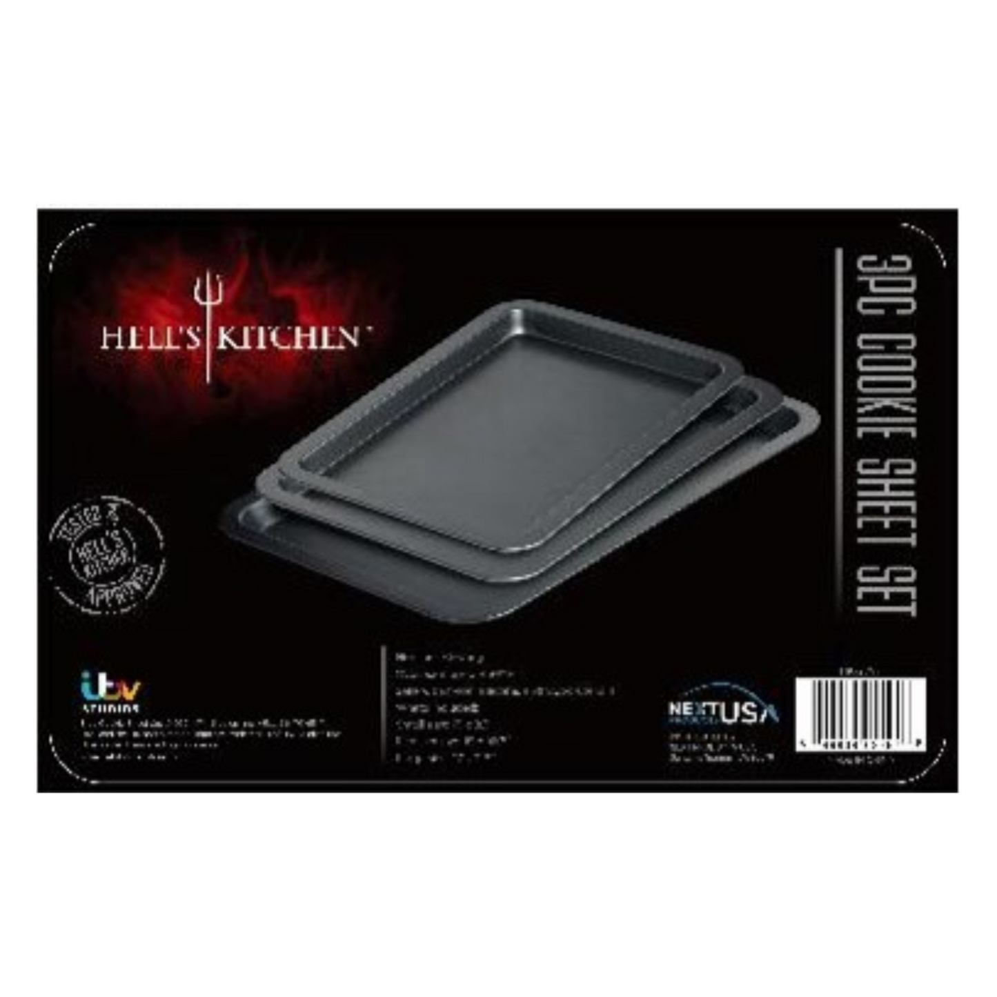 Hell's Kitchen 3-Piece Cookie Sheet Set