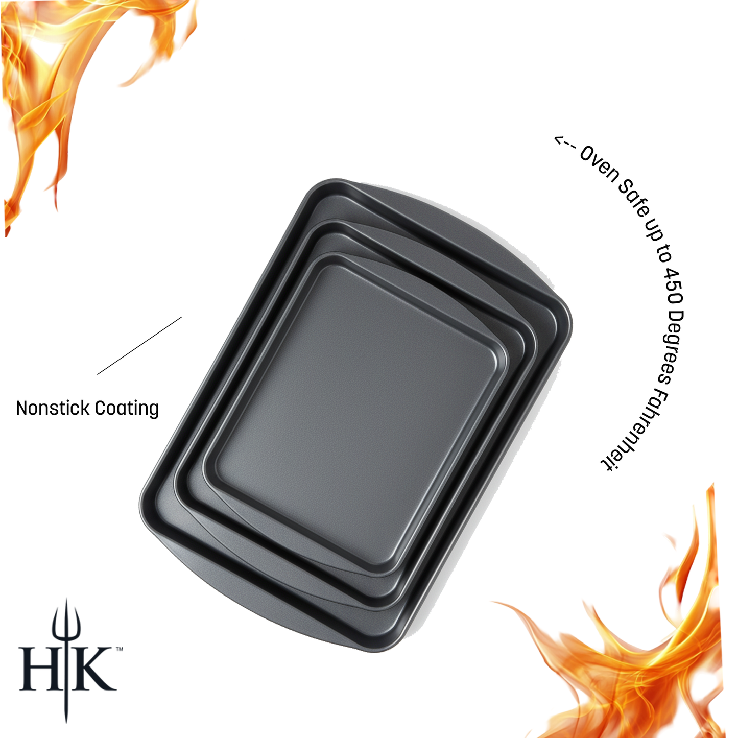 Hell's Kitchen 3-Piece Cookie Sheet Set