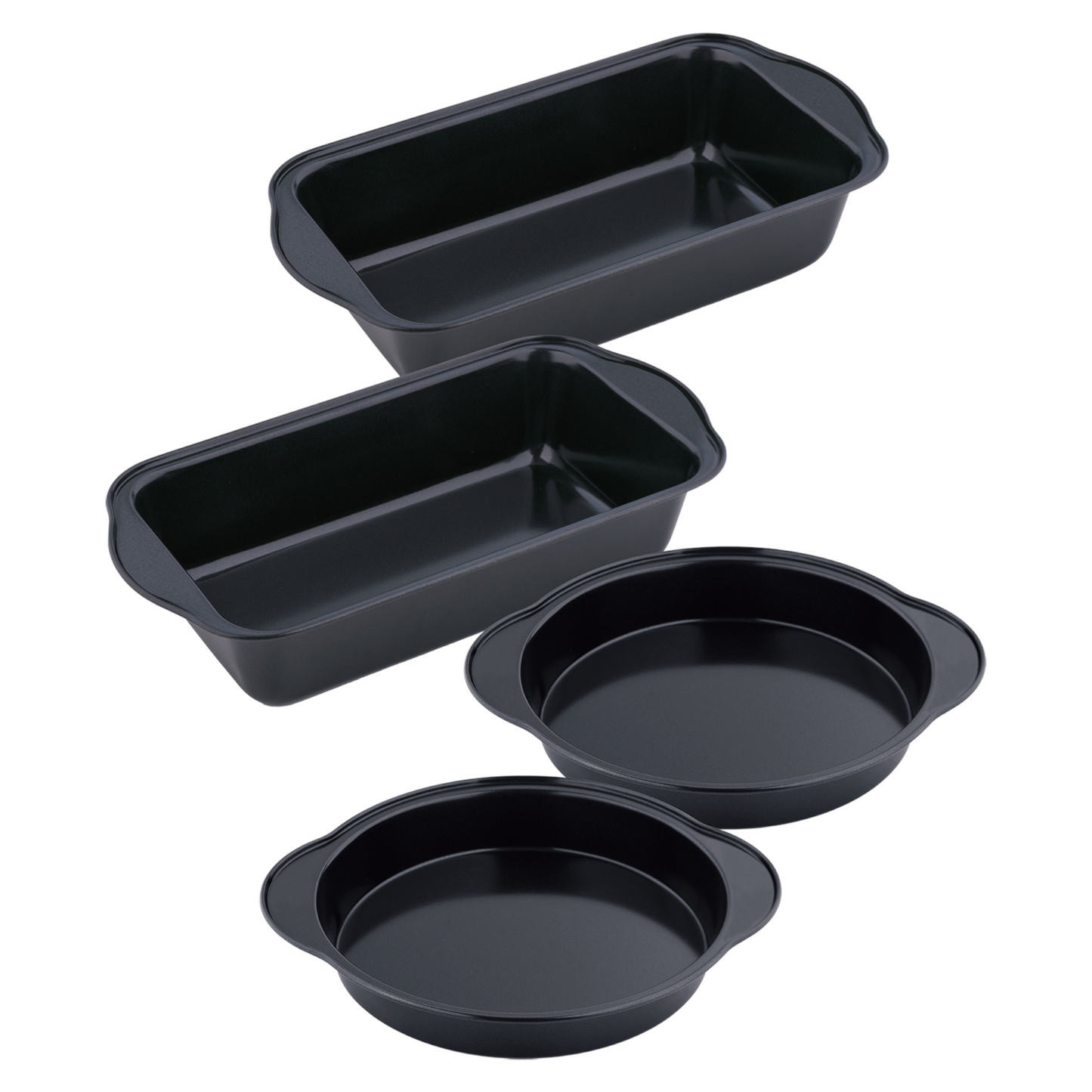 Hell's Kitchen 4-Piece Bakeware Set - Black