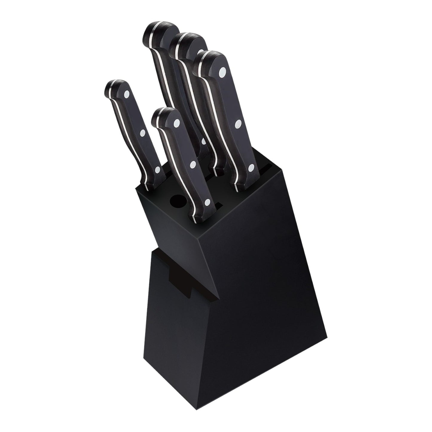 Hell's Kitchen 5-Piece Knife Set with Block