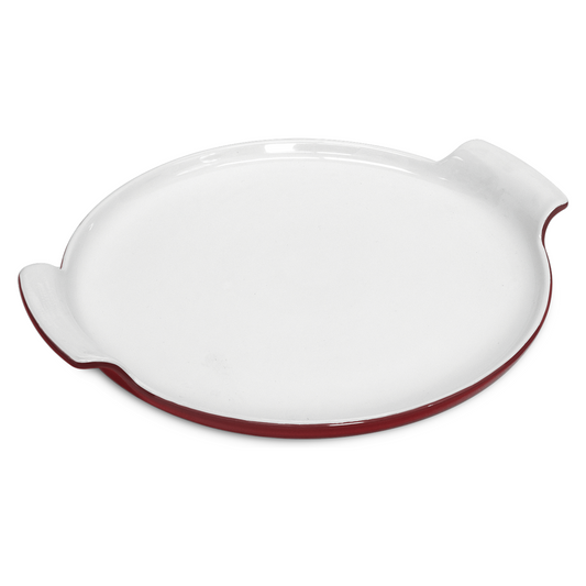 Hell's Kitchen 14-Inch Round Pizza Stone - Red