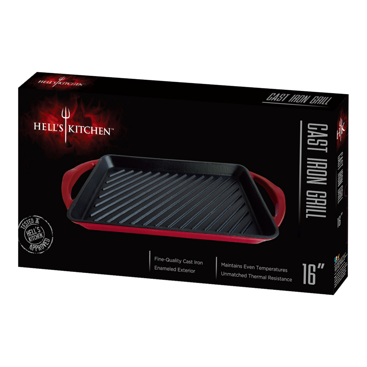Hell's Kitchen 16-Inch Cast Iron Grill