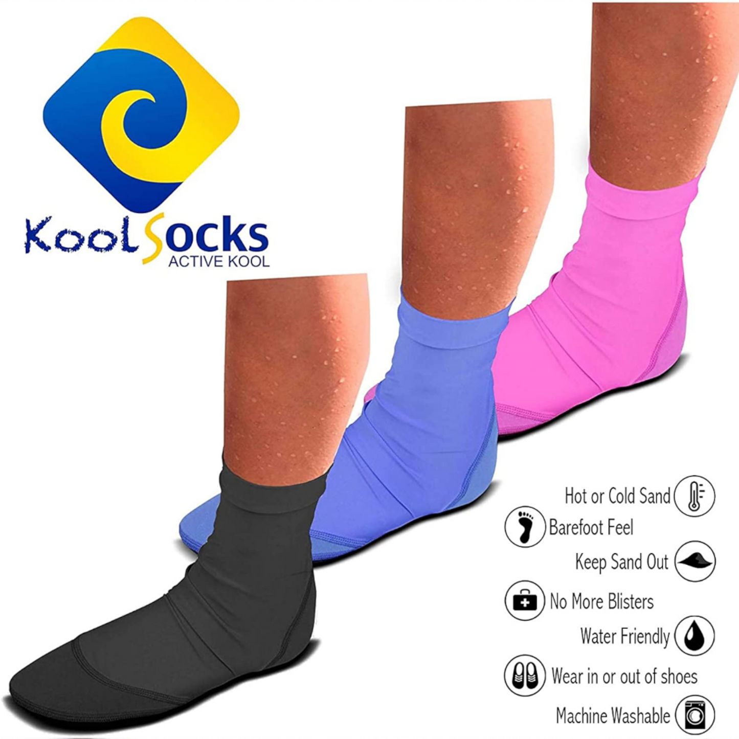Kool Socks Sand Socks - XS S M L XL Sizes
