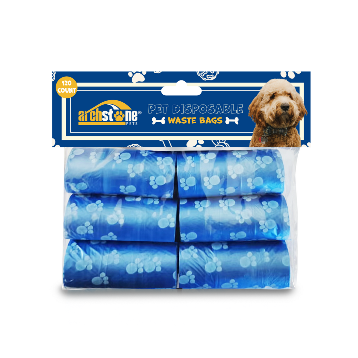 Pet Disposable Waste Bags (120 Count)
