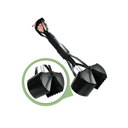Archstone Pets 24-Inch Pooper Scooper - Black, Long-Handle