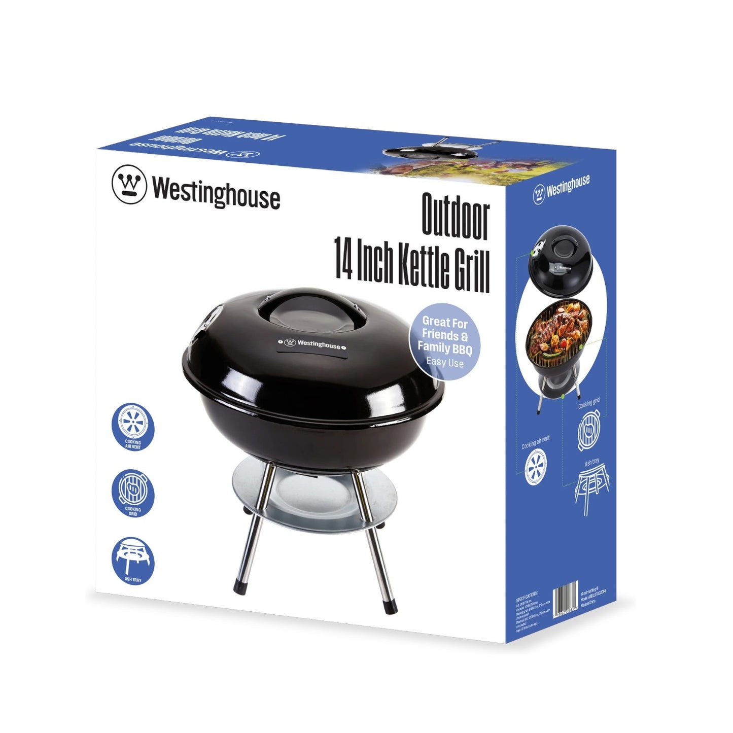 Westinghouse 14-Inch Outdoor Kettle Grill