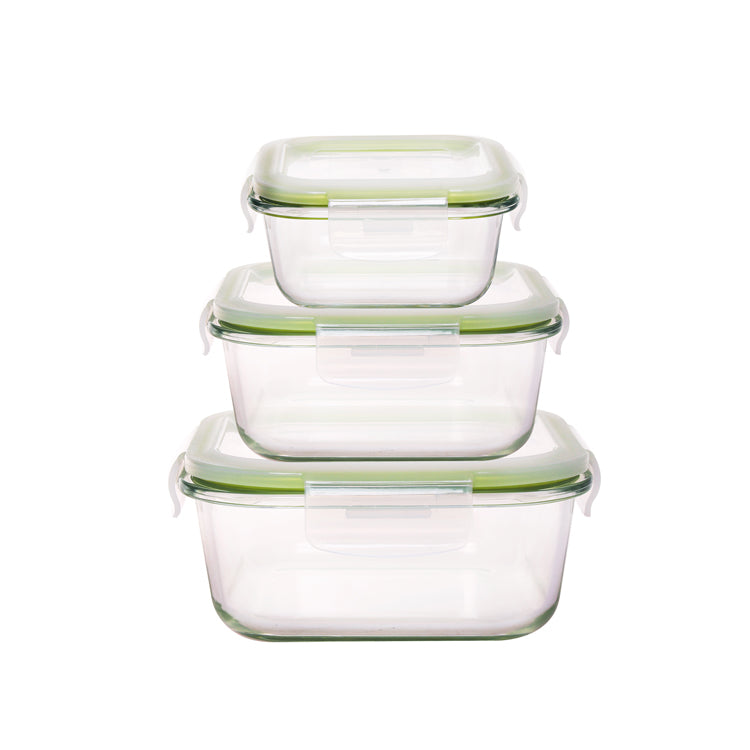 Westinghouse 6-Piece Glass Container Set - 320ml, 370ml, 640ml, 800ml, 1050ml, 1520ml