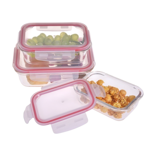 Westinghouse 3-Piece Glass Container Set - 370ml, 640ml, 1050ml