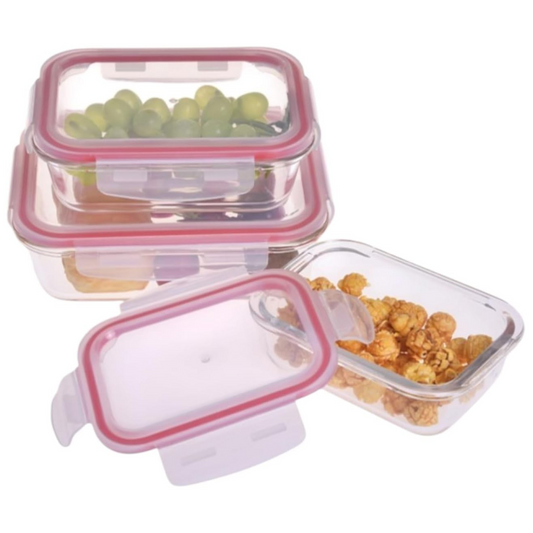 Westinghouse 3-Piece Glass Container Set - 370ml, 640ml, 1050ml