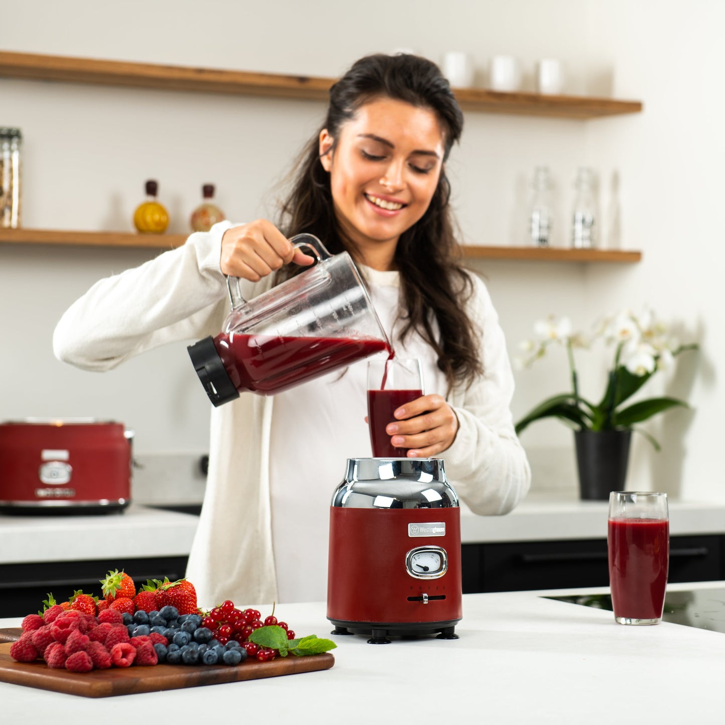 Westinghouse 1.5L Capacity Table Blender - Retro Series