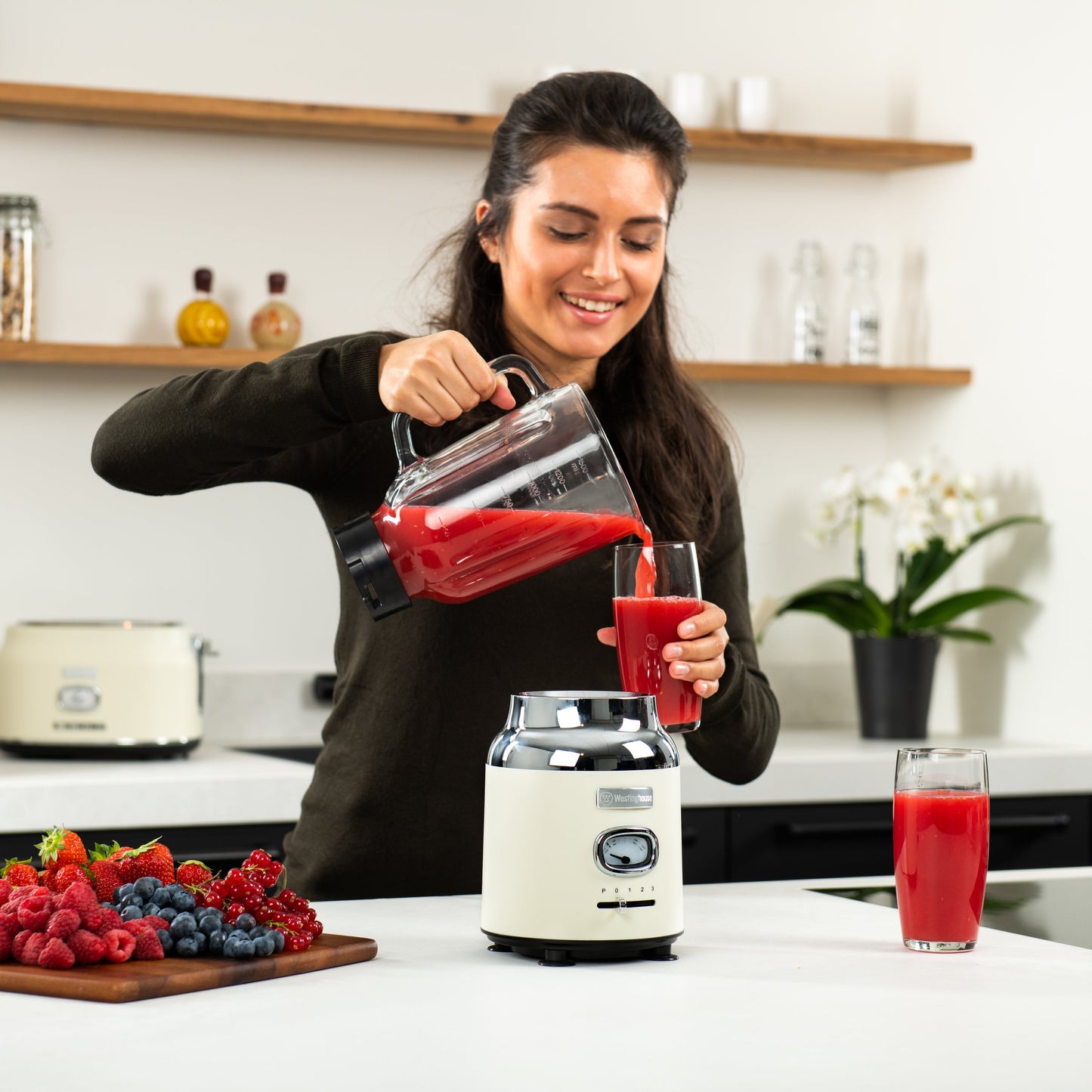 Westinghouse 1.5L Capacity Table Blender - Retro Series