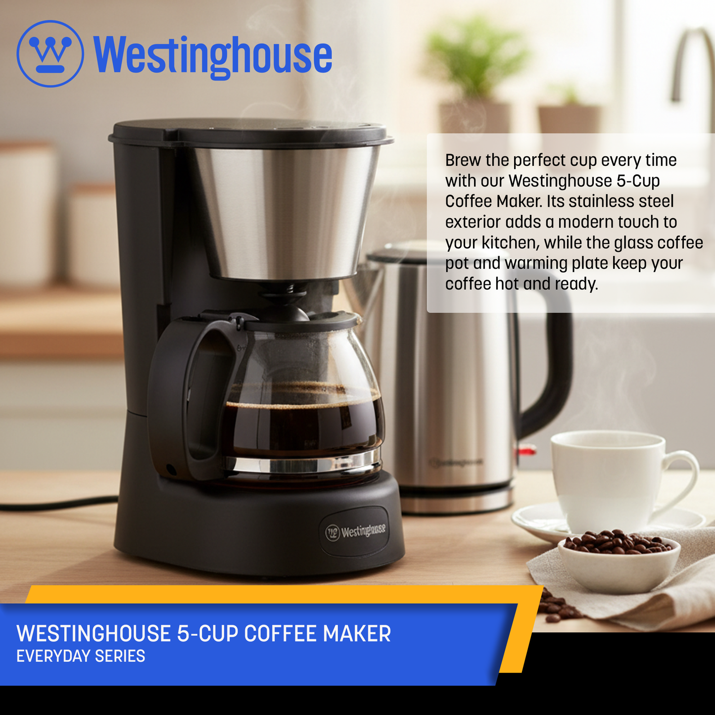 Westinghouse 5-Cup Coffee Maker - Everyday Series