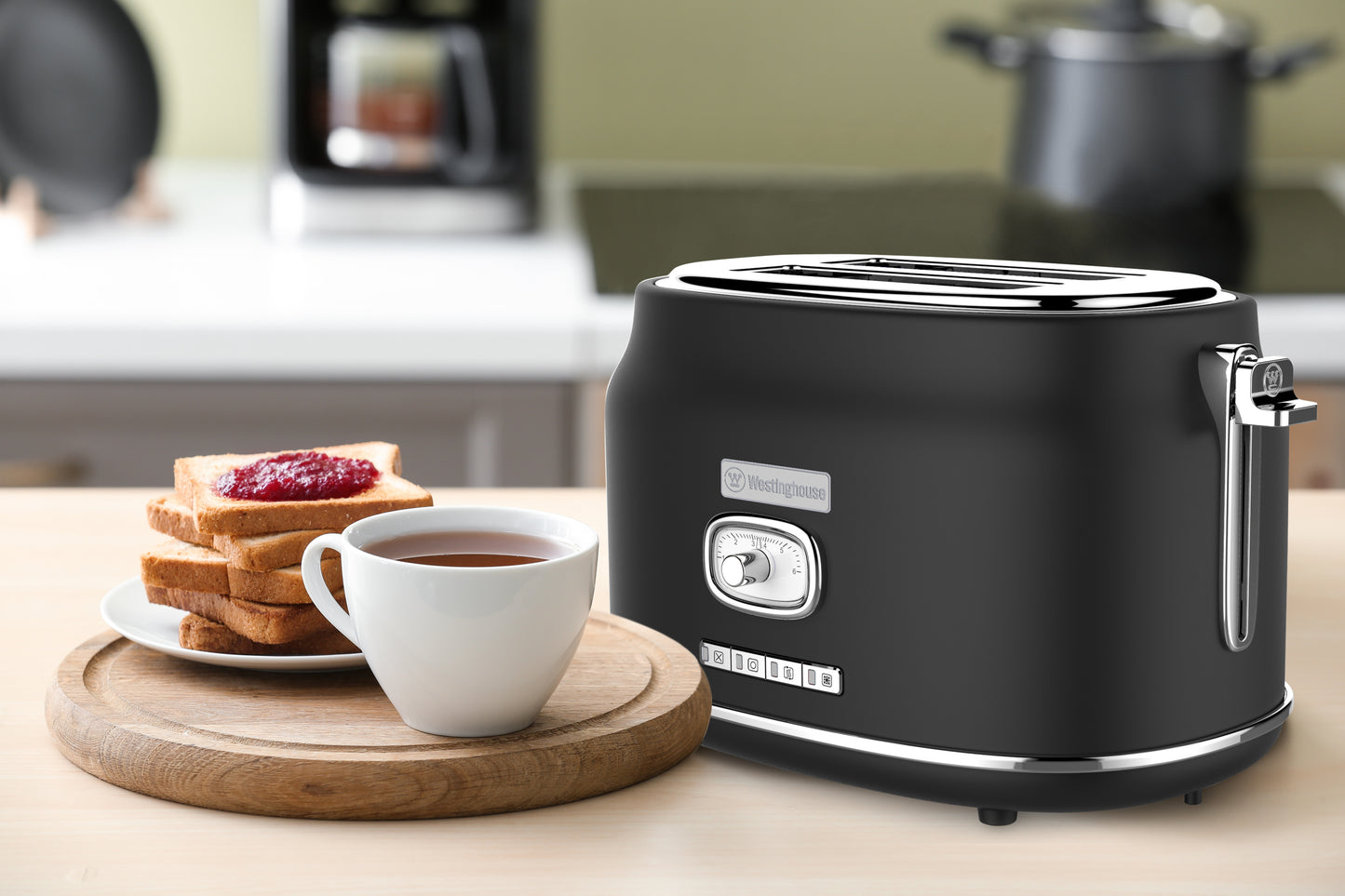 Westinghouse 2-Slice Toaster with Crumb Tray - Retro Series