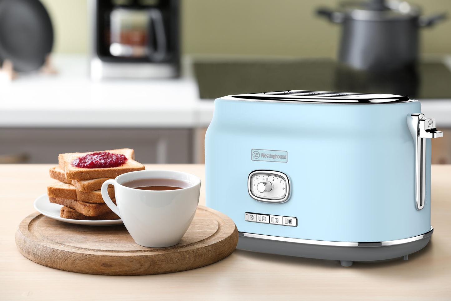 Westinghouse 2-Slice Toaster with Crumb Tray - Retro Series