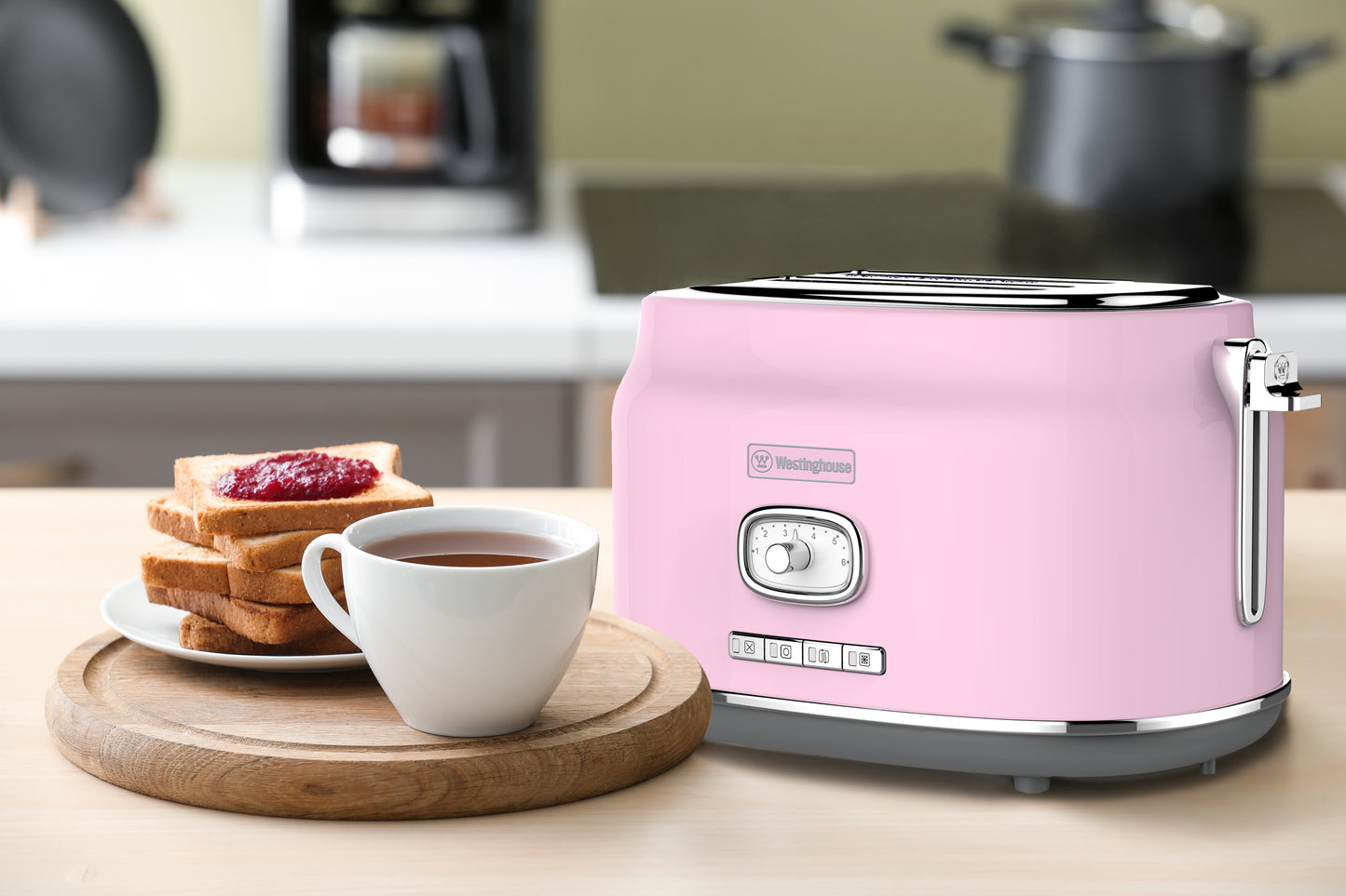 Westinghouse 2-Slice Toaster with Crumb Tray - Retro Series