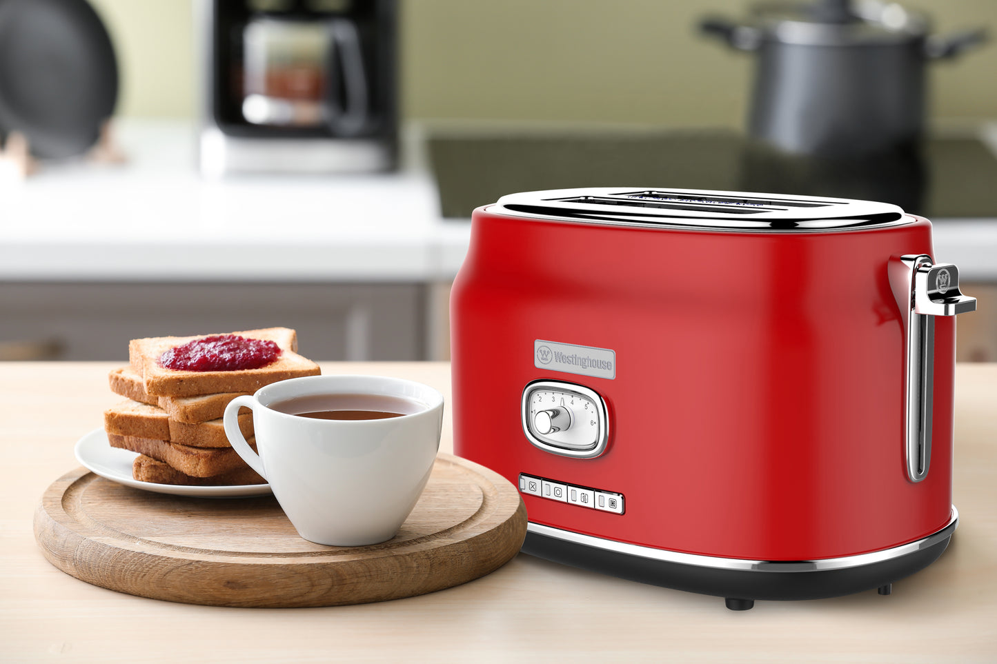 Westinghouse 2-Slice Toaster with Crumb Tray - Retro Series