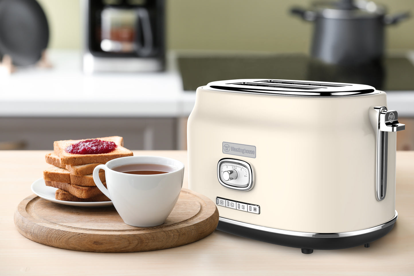 Westinghouse 2-Slice Toaster with Crumb Tray - Retro Series