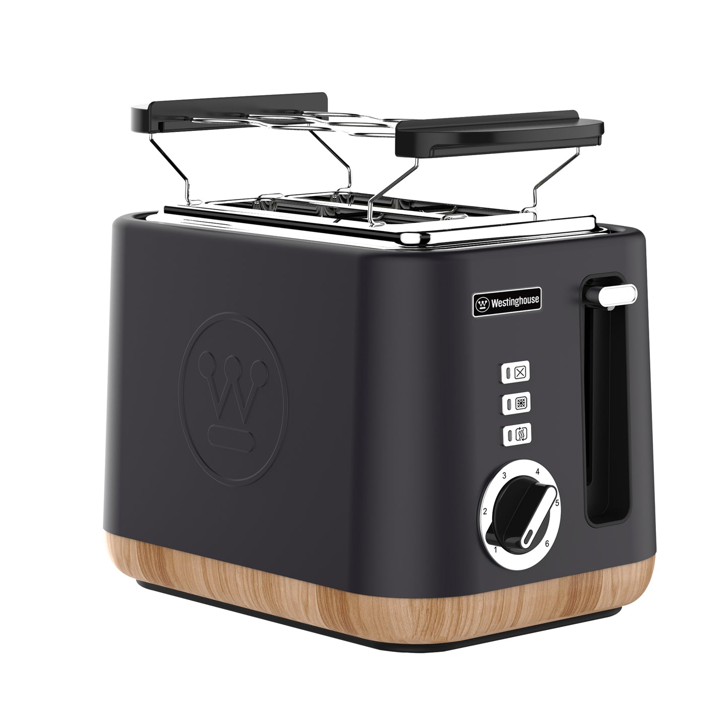 Westinghouse 2-Slice Toaster with Crumb Tray - Faux Wood Series