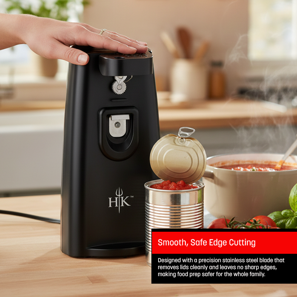 Hell’s Kitchen Multipurpose Electric Can Opener - Black