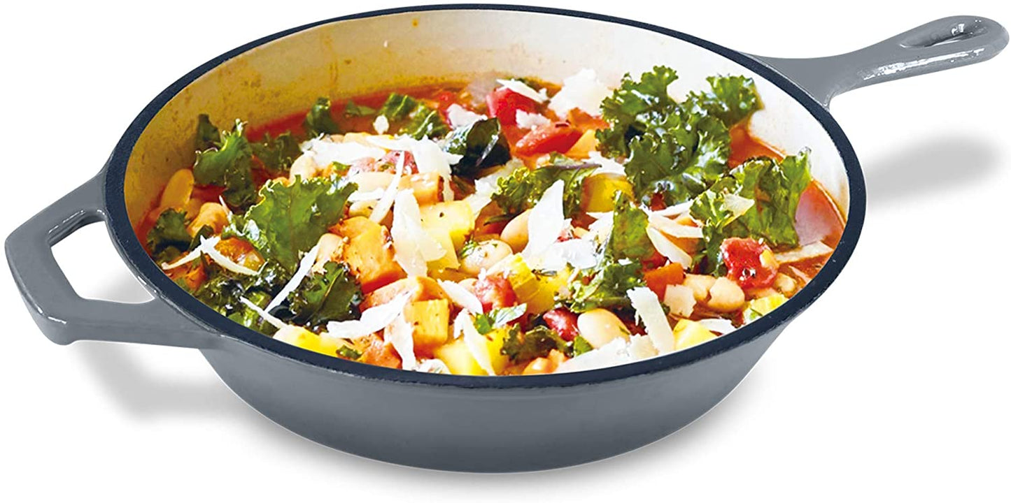 ChefVentions 3-Quart Round Cast Iron Saucepan