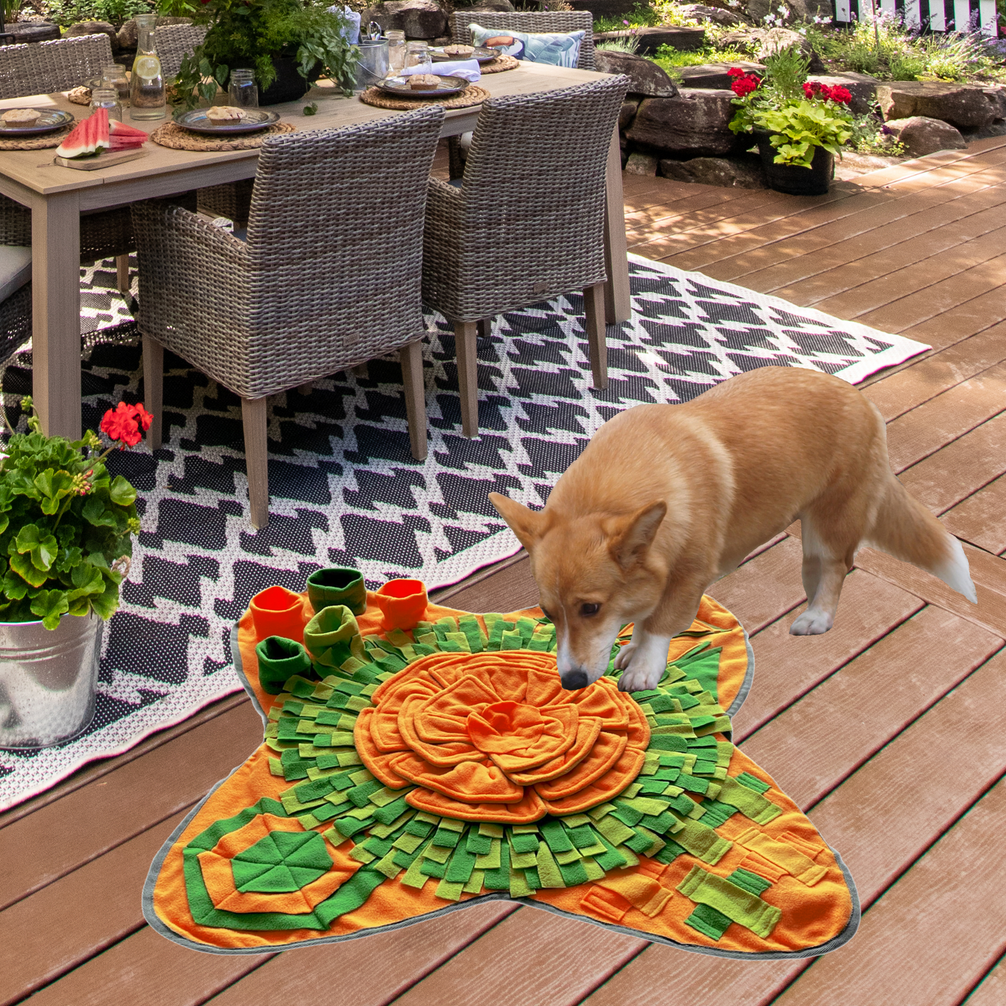 Pet Snuffle Mat, Large Size 29.5" - Interactive Feeding Training Mat for Pets