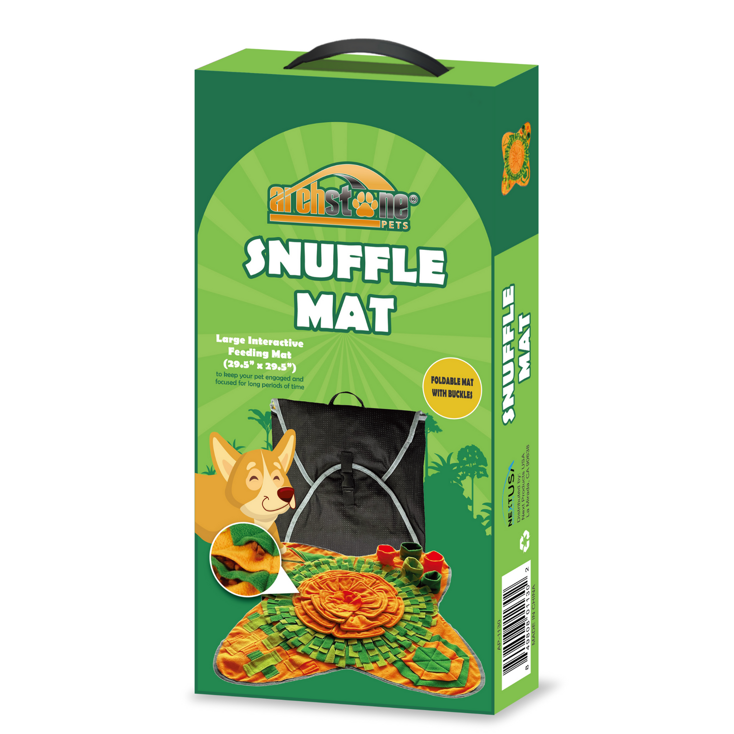 Archstone Pets Snuffle Mat - Clover, Feeding Training Mat