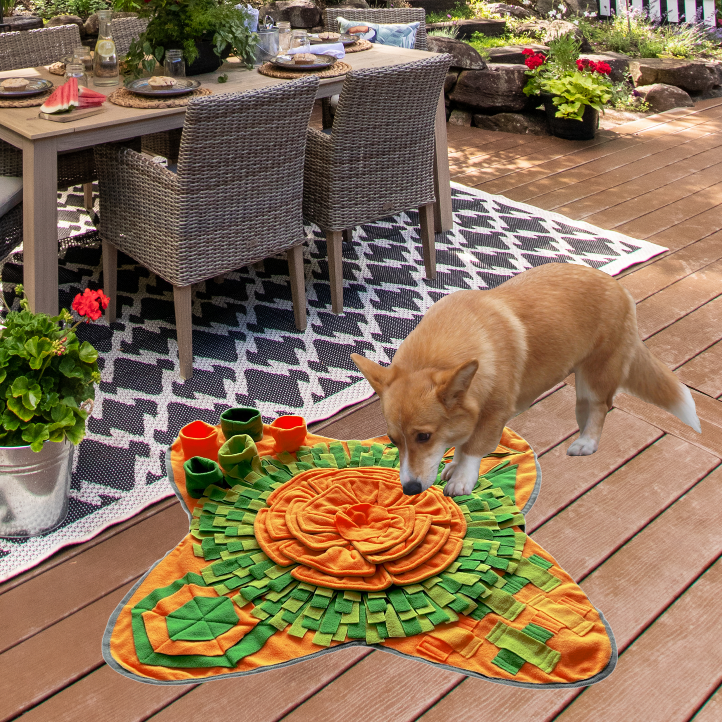 Archstone Pets Snuffle Mat - Clover, Feeding Training Mat