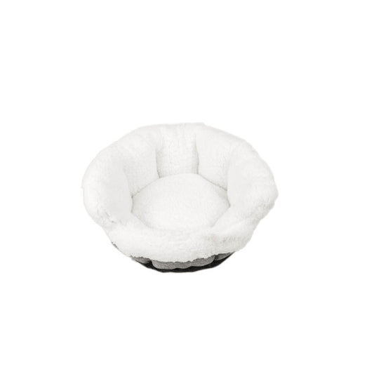 Archstone Pets Glove Bed - Gray, Sherpa Lining, S M L Sizes