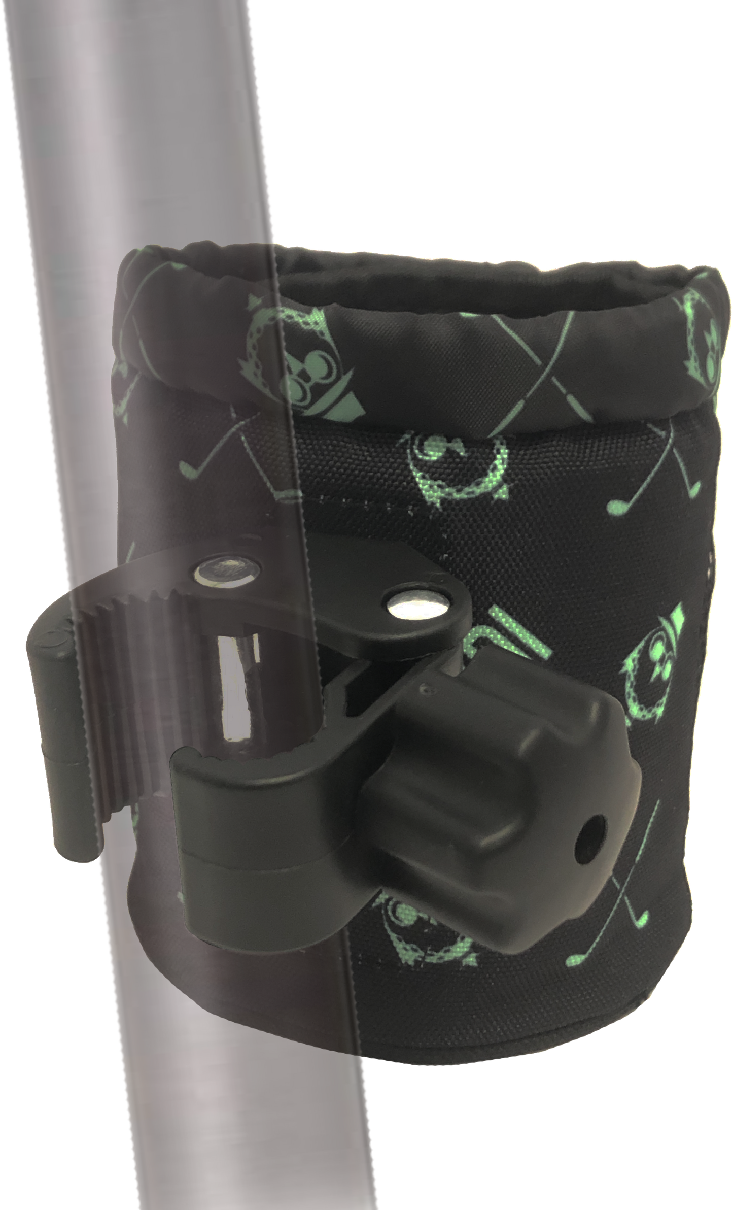 Byrdi Buddy Gold Cart Mount with 360° Rotating Clip
