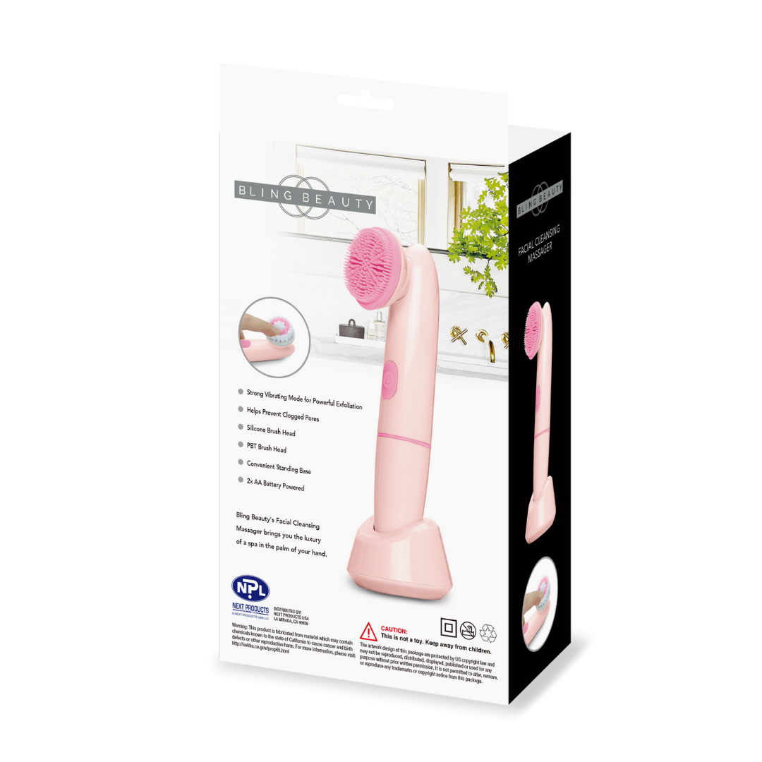 Bling Beauty Facial Cleansing Massager - Silicone Brush