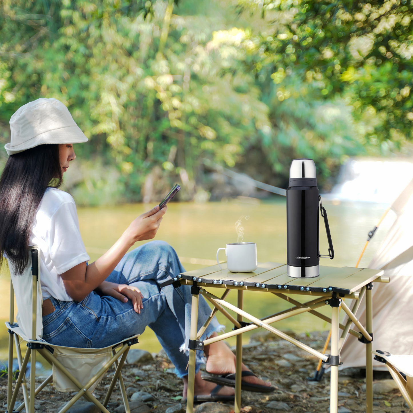 Westinghouse Vacuum Drinking Bottle - Black