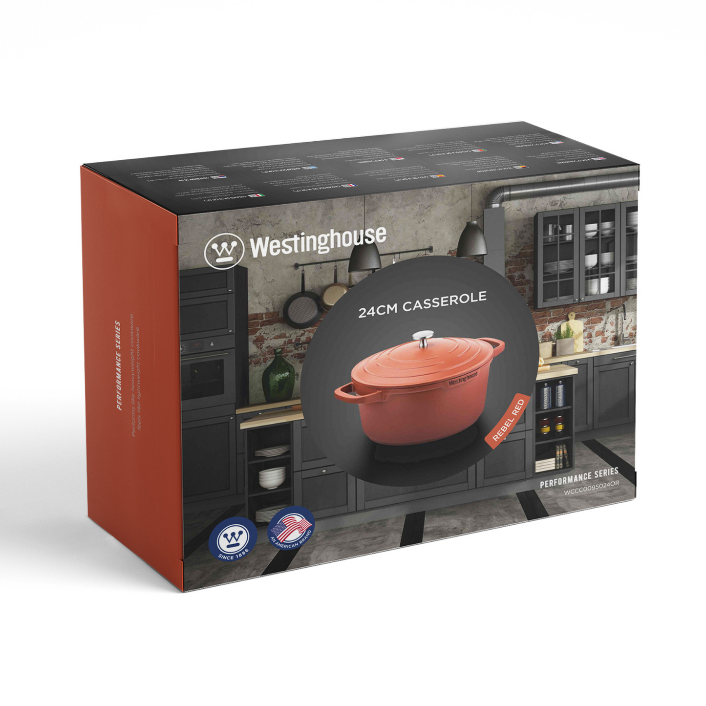 Westinghouse 9.5-Inch Casserole with Lid Performance Series