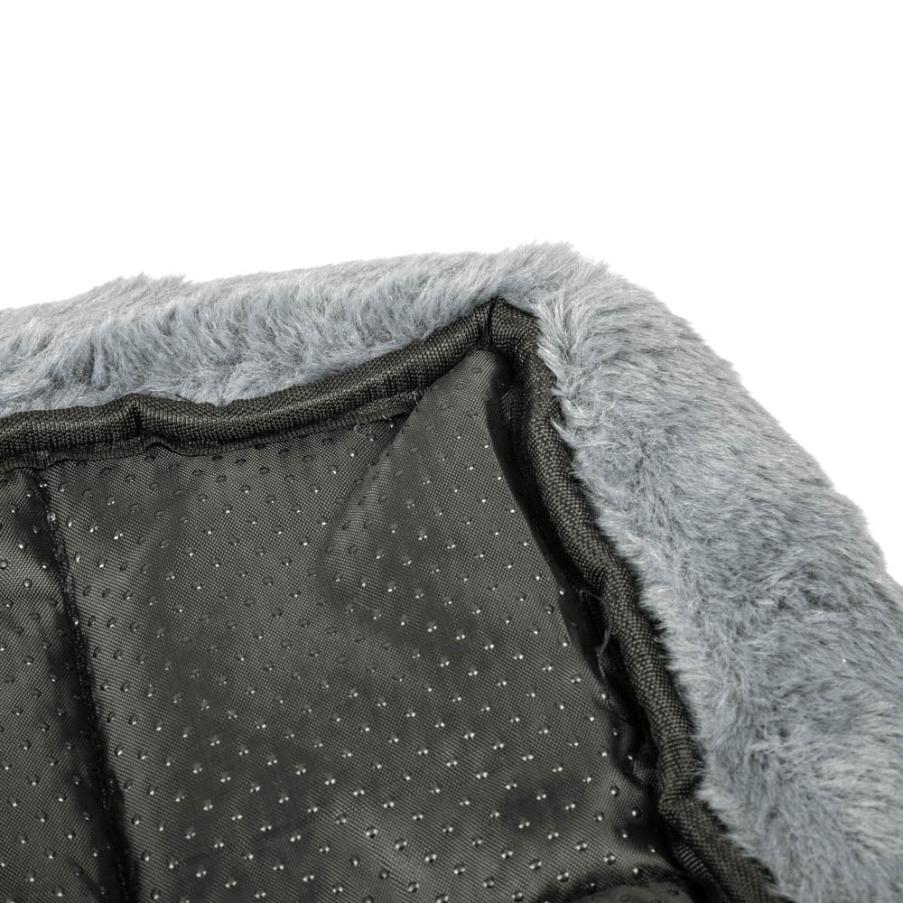 Flat Pet Bed - Gray Color, Raised Edges, Crate Bed, Small Medium Large Sizes