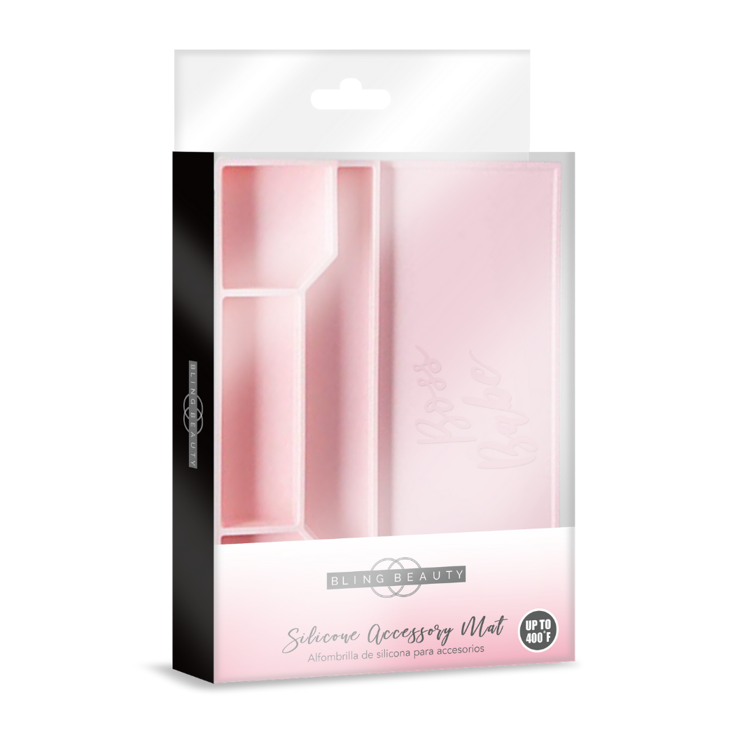 Bling Beauty Silicone Accessory Mat - Pink, Organizer Tray
